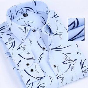 Fashion design Men Dress shirt spandex